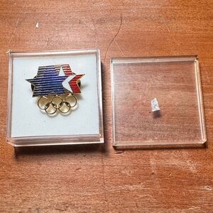 Patriotic Star Olympic Pin